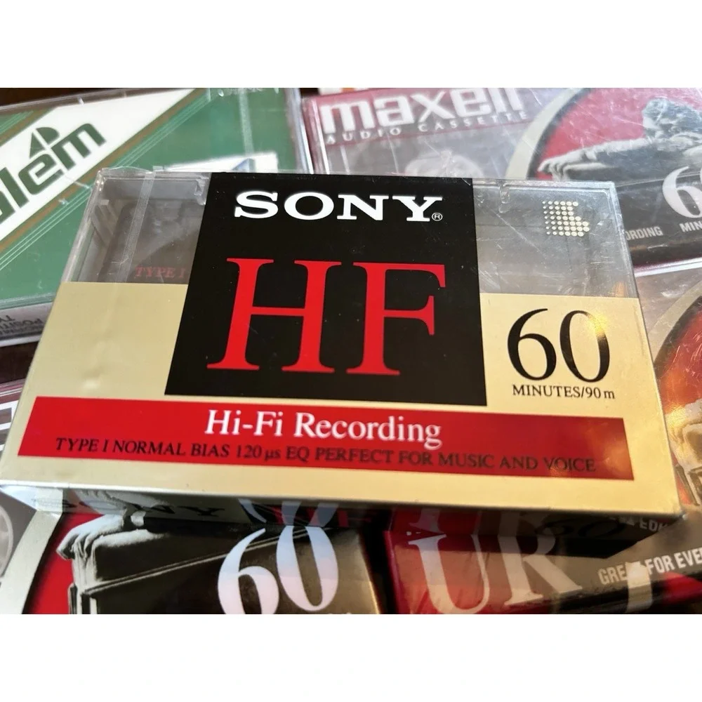VINTAGE Blank Cassette Tapes Lot ~ Salem Promo Maxell Sony SEALED